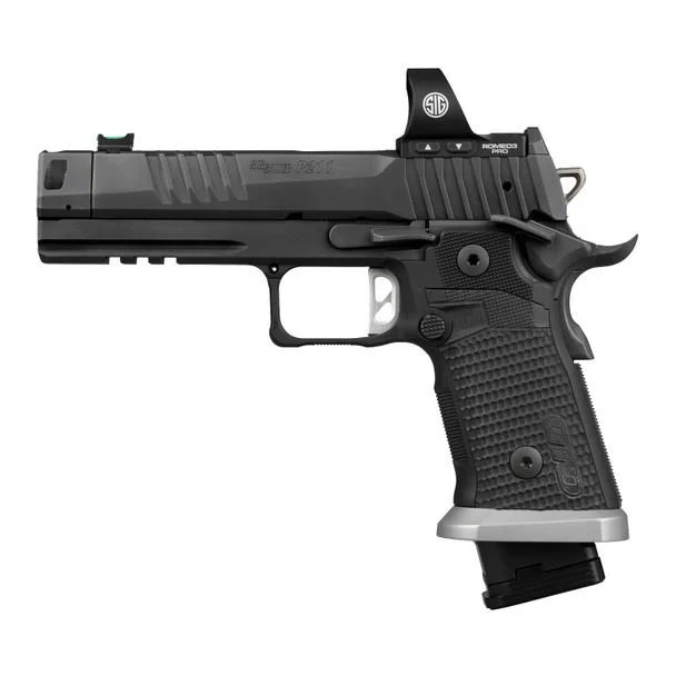 primary-4941 Sig Sauer P211-GTO Handgun 9mm Luger 21(2)&23(1)rd Magazines 4.4" Compensated Barrel with Romeo3 Pro SAO