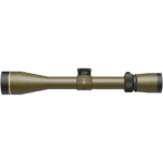 Leupold VX-3HD Rifle Scope in burnt bronze, side view with black lens rings and adjustment turret
