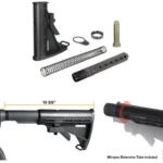 Leapers UTG PRO 6-Position Stock Assembly with black stock, tube, spring and small parts