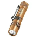 Streamlight ProTac 1L-1AA in coyote brown, angled front view with pocket clip
