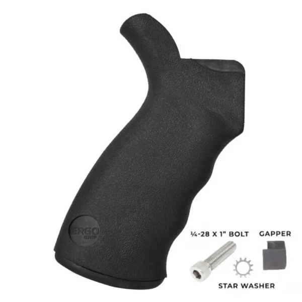 ERGO Enhanced AR15/M16 Grip Kit black grip with bolt, washer and spacer