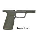Wilson Combat WCP365 XMacro green grip module, left-side view with small hardware