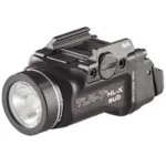 Streamlight TLR-7 HL-X Sub USB Weapon Light, angled front view in black with mounting rail