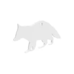 Birchwood Casey AR500 animal silhouette target, pale raccoon shape with hanging hole