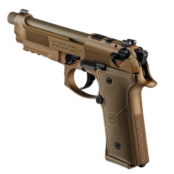Beretta U.S.A. Beretta M9A4 G Handgun 9mm Luger 10/rd Magazines (3) 5.1" Threaded Barrel Optic Ready FDE Finish