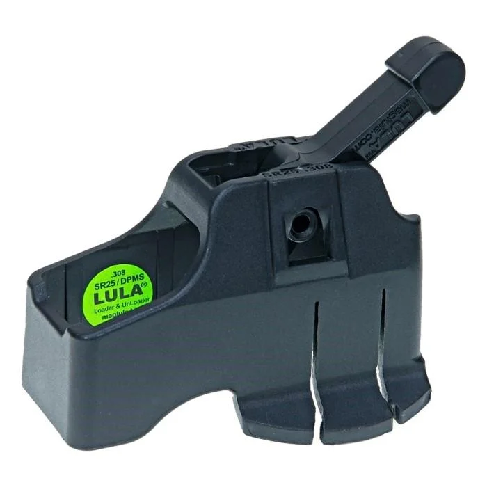 primary-49706 Maglula SR25/DPMS/PMAG LULA dark grey rifle magazine loader with raised lever