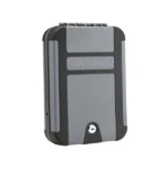 SnapSafe TrekLite XL Lock Box Keyed, front view of black and gray case with key lock