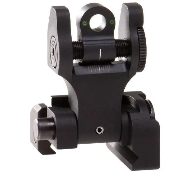 Troy Industries Rear Tritium Battle Sight - Black