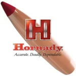 Hornady ELD-X Bullets with Heat Shield Tip, copper-coloured bullet with red pointed tip
