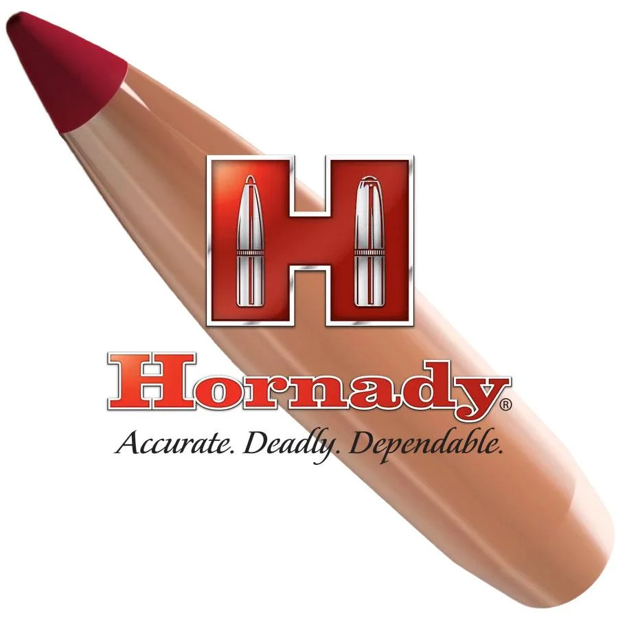 primary-49780 Hornady ELD-X Bullets with Heat Shield Tip, copper-coloured bullet with red pointed tip