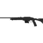 CROSMAN 1077 TACTICAL black side view with skeleton stock, pistol grip and top rail