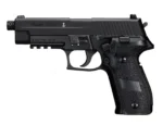 Sig Sauer Airgun P226, black pistol in left-side view with textured grip