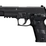 Sig Sauer Airgun P226, black pistol in left-side view with textured grip