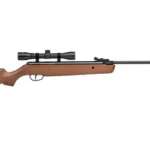 CROSMAN VANTAGE NP side view with brown wood stock and mounted scope