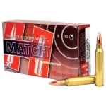 Hornady Superformance Rifle Ammunition, red box with three brass cartridges