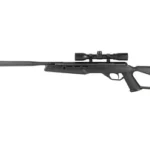 CROSMAN FIRE .177 CAL Black W/Scope black rifle, right-side view with mounted scope