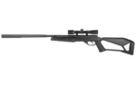 CROSMAN FIRE .177 CAL Black W/Scope black rifle, right-side view with mounted scope