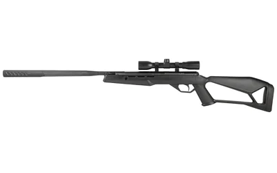 CROSMAN FIRE .177 CAL Black W/Scope black rifle, right-side view with mounted scope