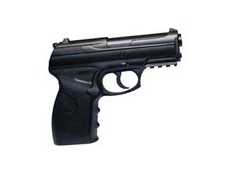 CROSMAN C11 .177 BB 20RD 480FPS BLK, black pistol in left-side view