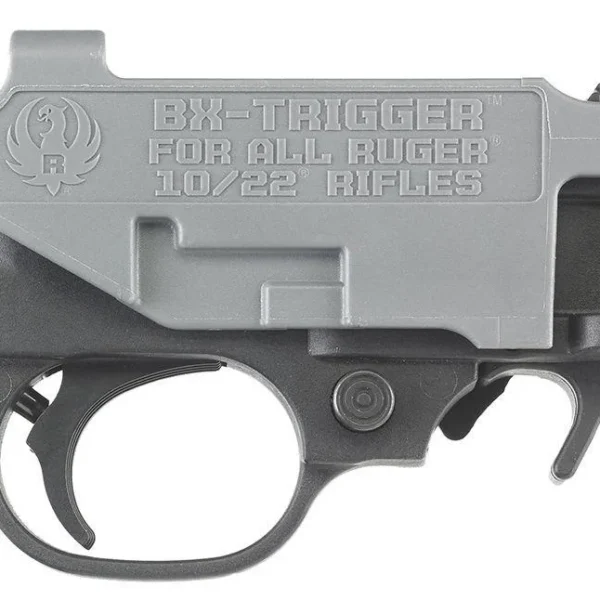 Ruger BX-Trigger, gray and black right-side view with trigger guard and housing