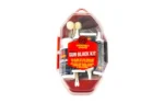 SHOOTERS CHOICE GUN BLACKENING KIT in clear red-edged case, front view