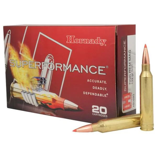 primary-49999 Hornady Mfg Hornady Superformance Rifle Ammunition 7mm Rem Mag 139 gr SST 3240 fps 20/ct