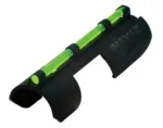 HiViz M Series Front Shotgun Sight black, angled top view with bright green insert