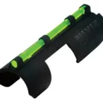 HiViz M Series Front Shotgun Sight black, angled top view with bright green insert