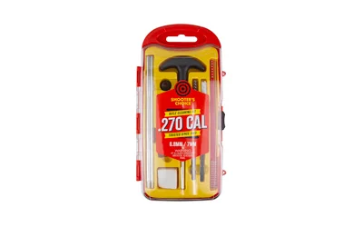 SHOOTERS CHOICE .270 CAL CLNG KIT in red and clear case, front view