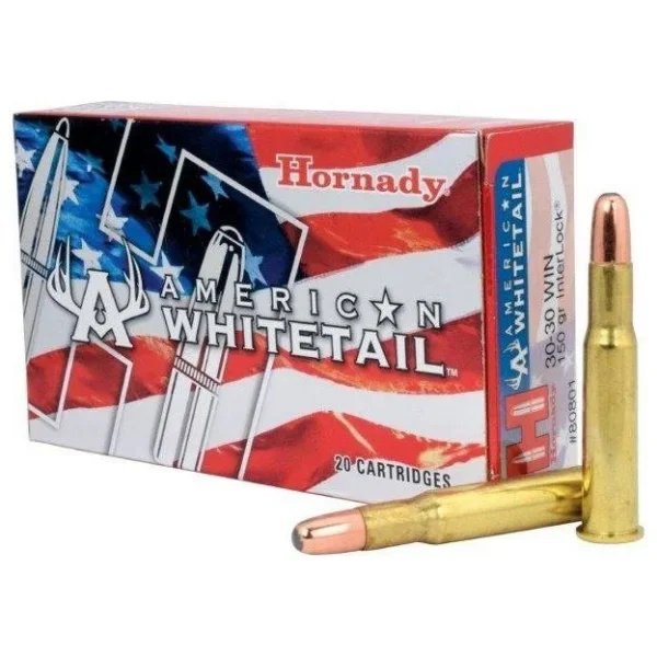 Hornady Mfg Hornady American Whitetail Rifle Ammunition .30-30 Win 150 gr SP 2390 fps 20/ct