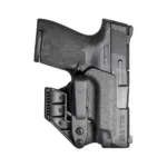 Mission First Tactical MFT Minimalist Appendix IWB Holster black, side view holding a pistol