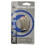 Savage Arms MAG SAV MKII/900, silver magazine in branded retail packaging, front view