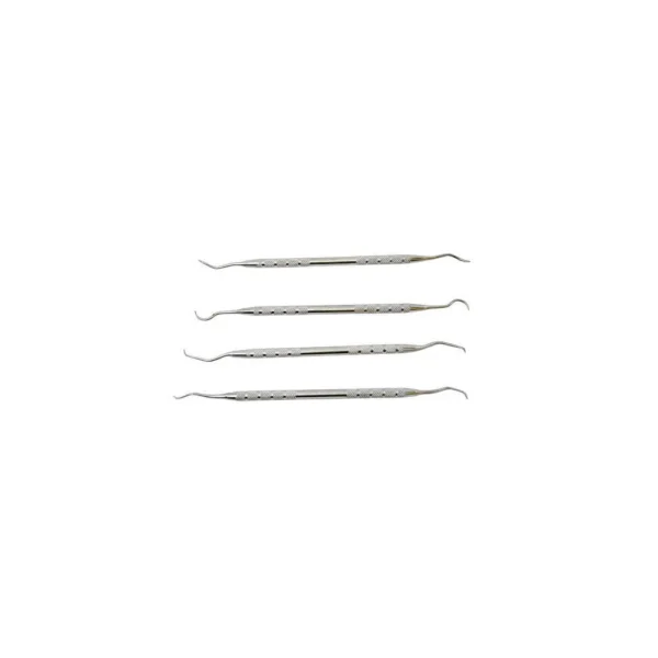 AOB Tipton Stainless Steel Cleaning Pick Set, four silver double-ended picks