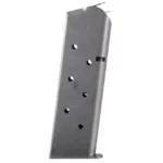 Chip McCormick Shooting Star Classic 1911 Magazine, angled side view in stainless steel
