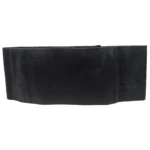 Bulldog Deluxe Belly Band Holster black, front view with wide elastic panels