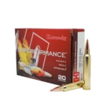 Hornady Superformance Rifle Ammunition, red box with two cartridges displayed beside it