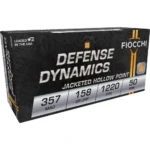 Fiocchi Ammunition Fiocchi Pistol Shooting Dynamics Handgun Ammunition .357 Mag 158 gr JHP 1220 fps 50/rd