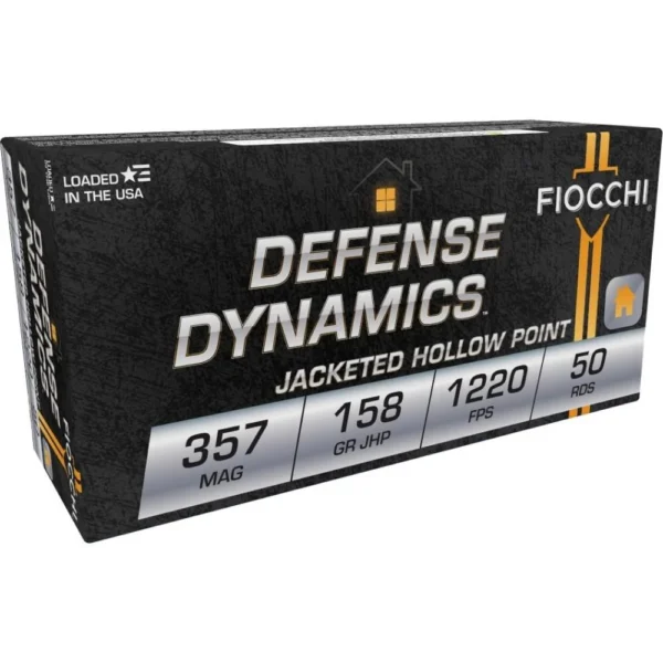 Fiocchi Ammunition Fiocchi Pistol Shooting Dynamics Handgun Ammunition .357 Mag 158 gr JHP 1220 fps 50/rd