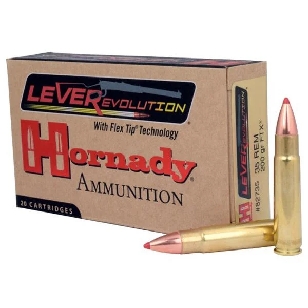 Hornady Mfg Hornady LEVERevolution Rifle Ammunition .35 Rem 200 gr FTX 2225 fps 20/ct