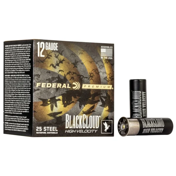 Federal Cartridge Co. Federal Black Cloud FS Steel High Velocity Shotshells 12ga. 3" 1-1/8oz #BB 1635 fps 25/ct