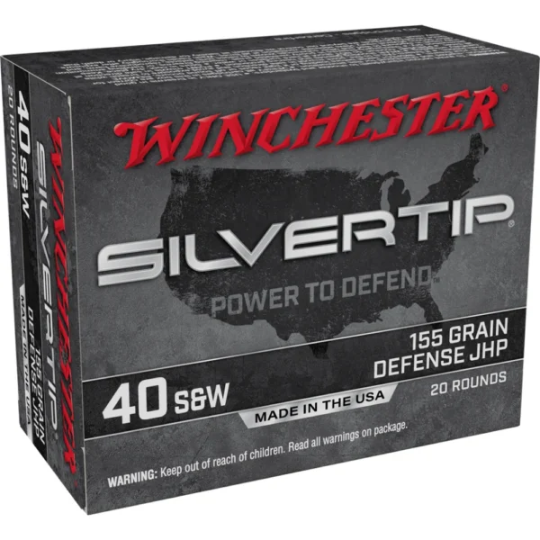 Winchester Ammunition Winchester Silvertip Handgun Ammunition .40 S&W 155 gr. HP 1205 fps 20/ct