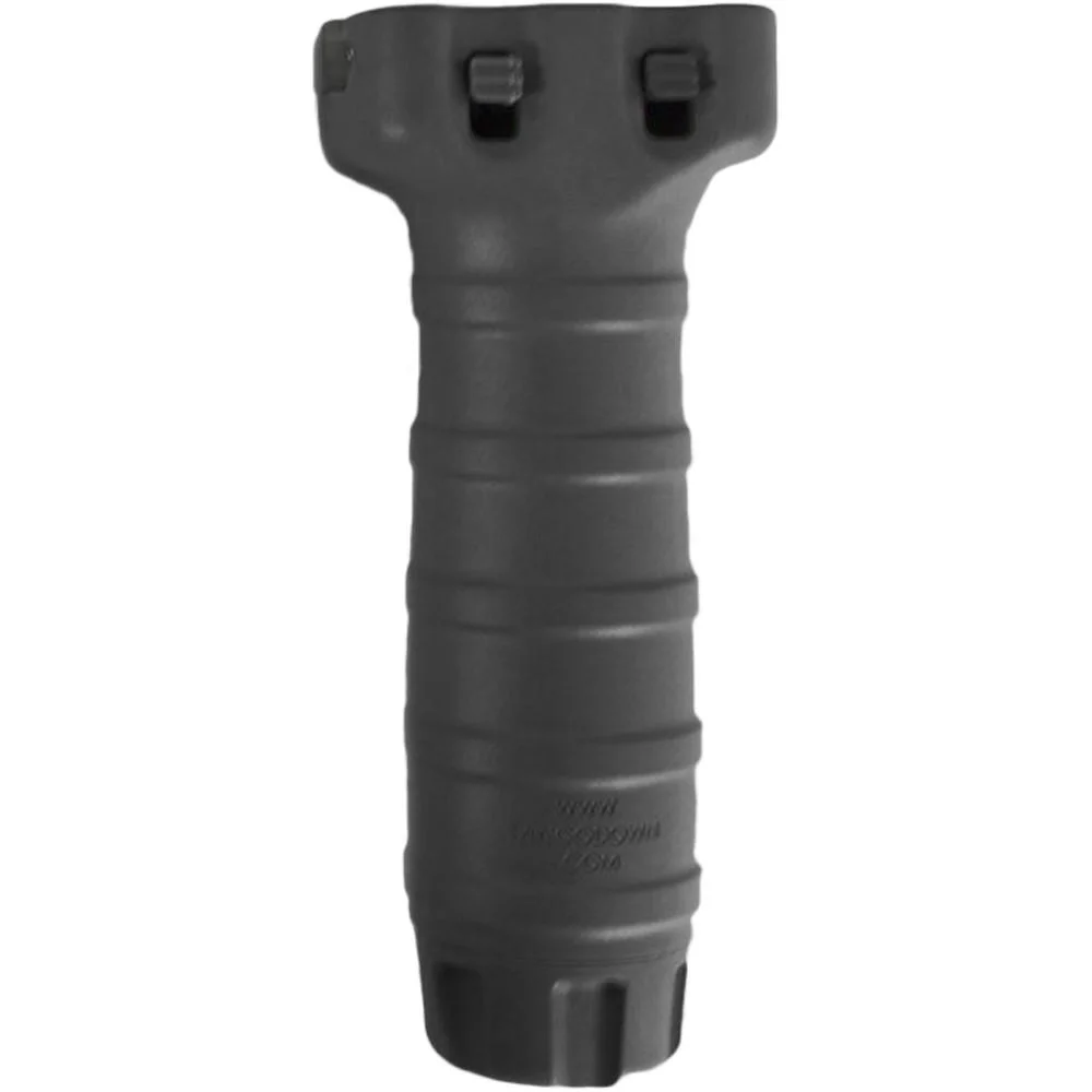 primary-50208 TangoDown Vertical Fore Grip Surefire, black front view with ribbed grip and dual top buttons