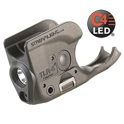 primary-50231 Streamlight STRMLGHT TLR-6 1911 NO-RAIL W/LSR, angled view of black light and laser unit