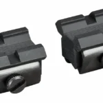 WEAVER BASE 3/8 TO WEAVER STYLE ADP, two black adapters with slotted screws
