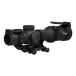 Sig Sauer Tango-MSR Compact Rifle Scope, black scope with mount in right-side view