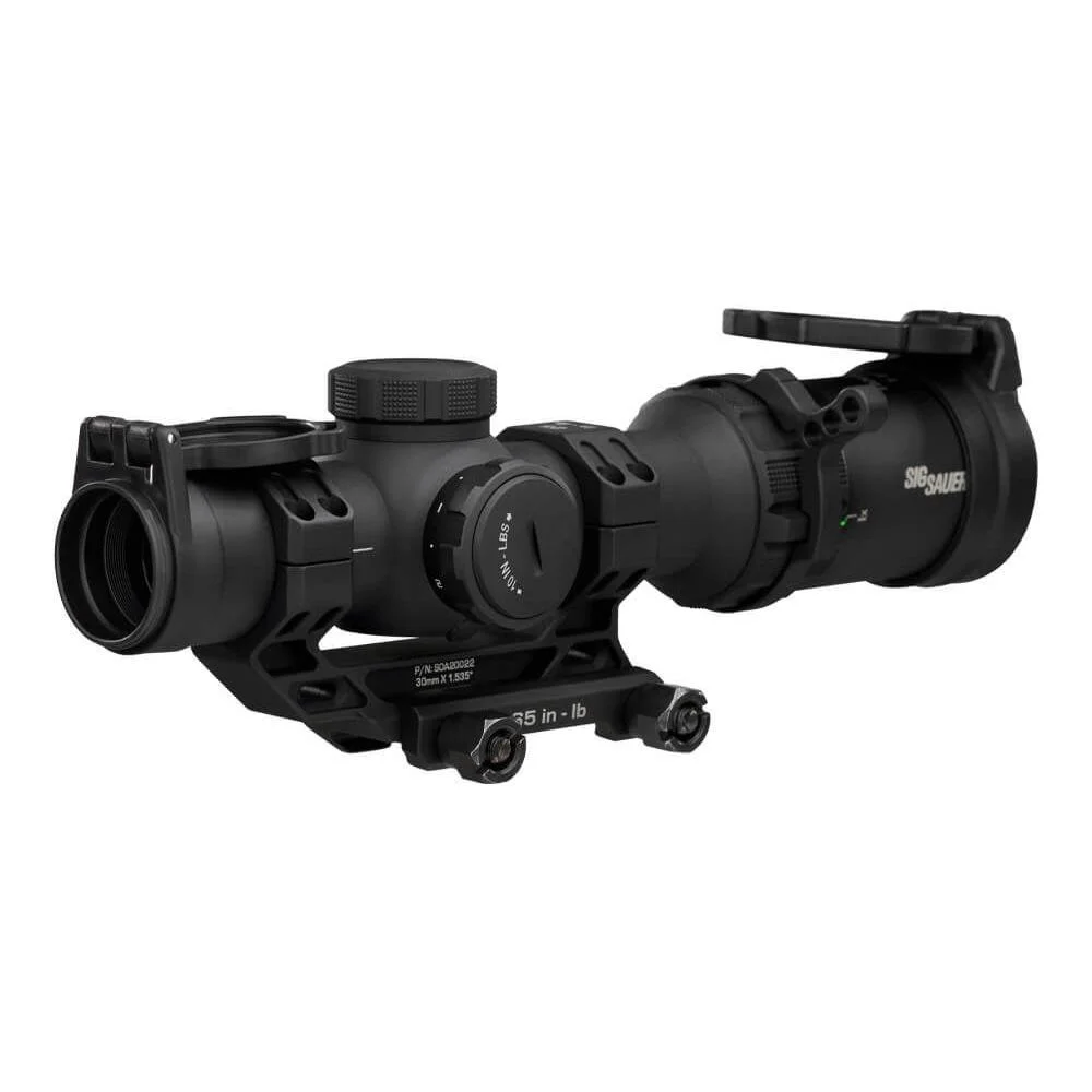 primary-50263 Sig Sauer Tango-MSR Compact Rifle Scope, black scope with mount in right-side view