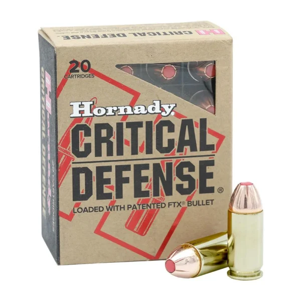 Hornady Mfg Hornady Critical Defense FTX Handgun Ammunition .45 Auto(+P) 185gr PT 1150 fps 20/ct