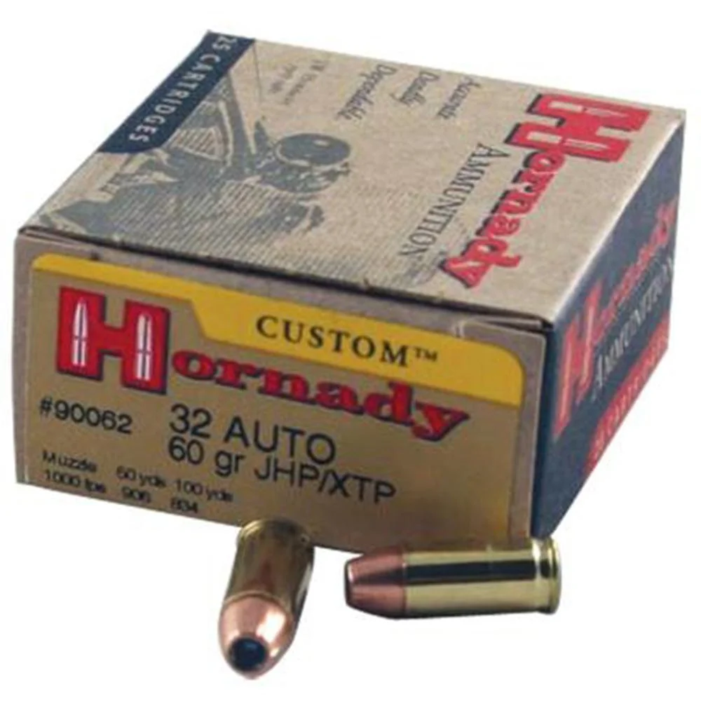 primary-50269 Hornady HRNDY, tan ammunition box with two brass cartridges and copper-colored bullet tips