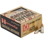 Hornady Mfg Hornady Critical Handgun Ammunition .25 Auto 35 gr FTX 900 fps 25/ct