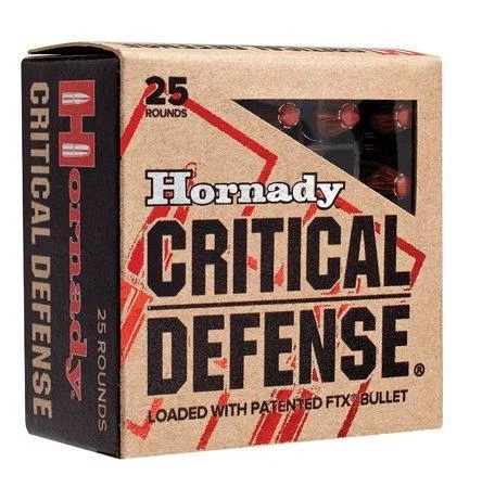 Hornady Mfg Hornady Critical Defense Handgun Ammo .380 ACP 90 gr FTX 1000 fps 25/ct